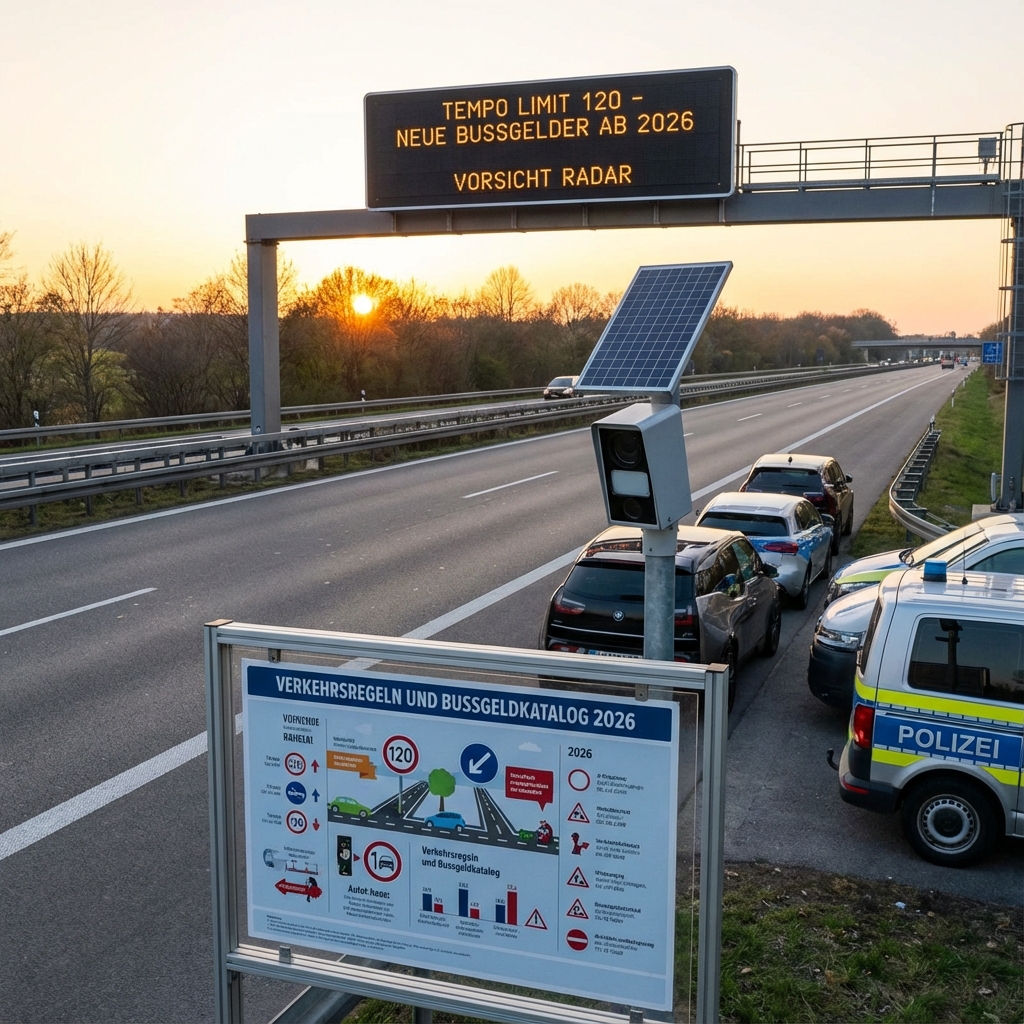 Verkehrsregeln und Bußgelder 2026